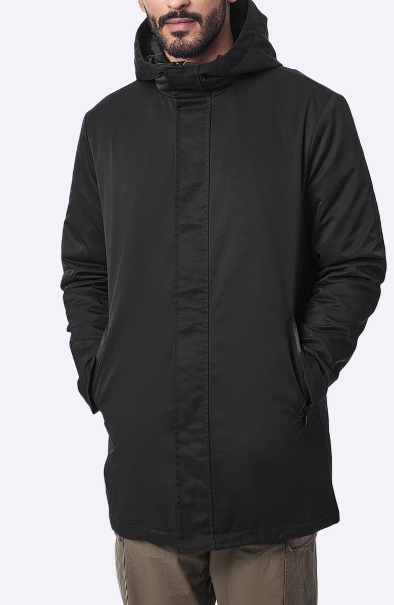 Bernardo Utility Hooded Walking Coat, Main, color, 