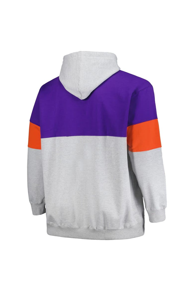 Men's Fanatics Branded Purple/Orange Phoenix Suns Big & Tall Pullover Hoodie, Alternate, color, Purple