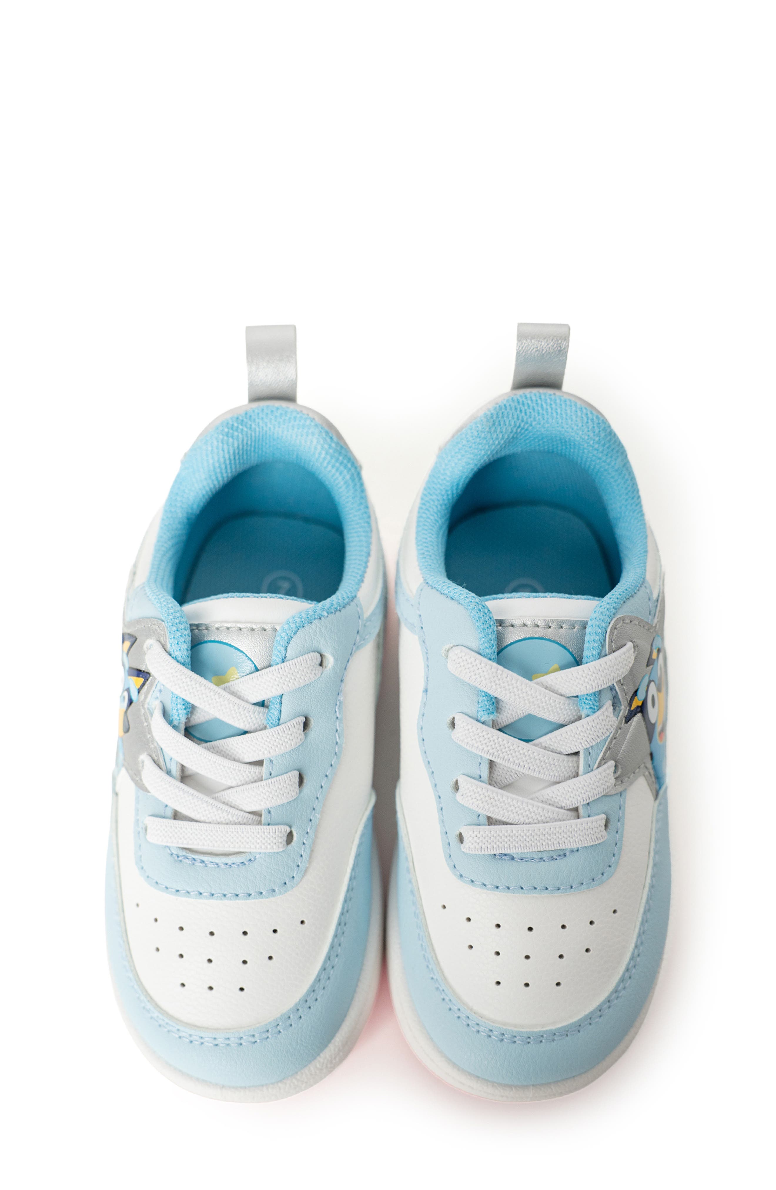 Kids' Bluey Court Sneaker, Alternate, color, WHITE