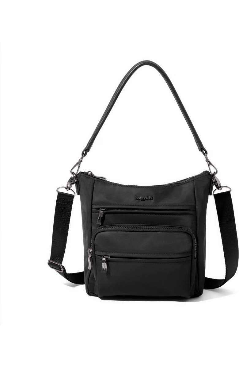 BAGGALLINI Nolita Convertible Crossbody, Main, color, Black Twill