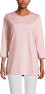 Lands' End 3/4 Sleeve Cotton Supima Tunic