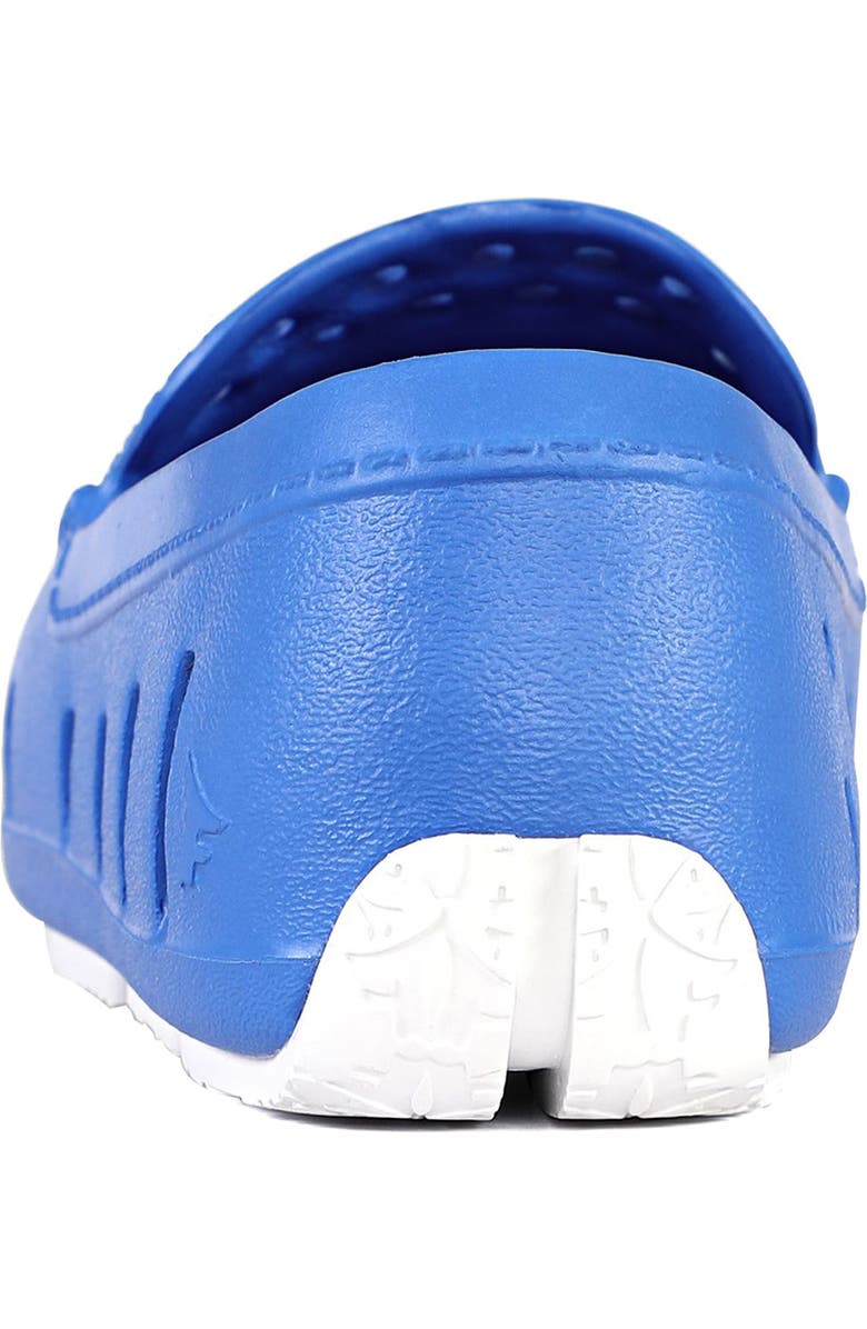 FLOAFERS Kids' Prodigy Waterproof Driver Loafer, Alternate, color, Bright Blue/Bright White