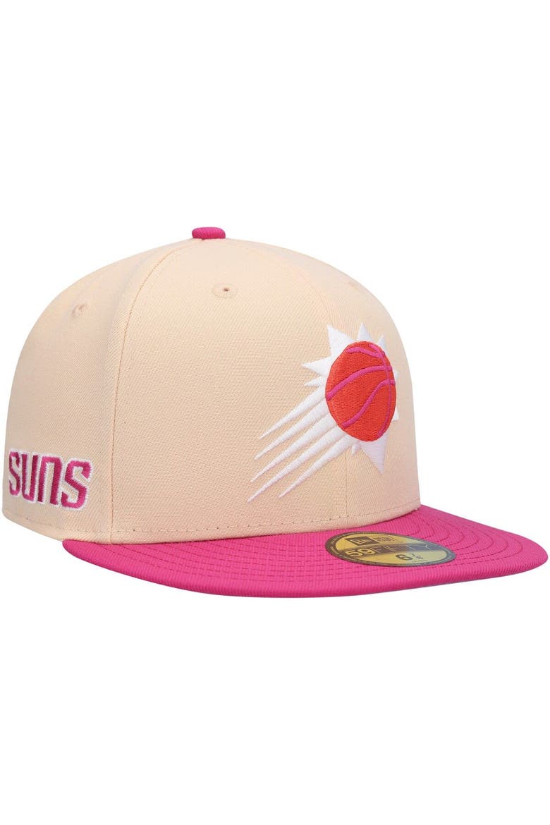 Men's New Era Orange/Pink Phoenix Suns Passion Mango 59FIFTY Fitted Hat, Alternate, color, Orange