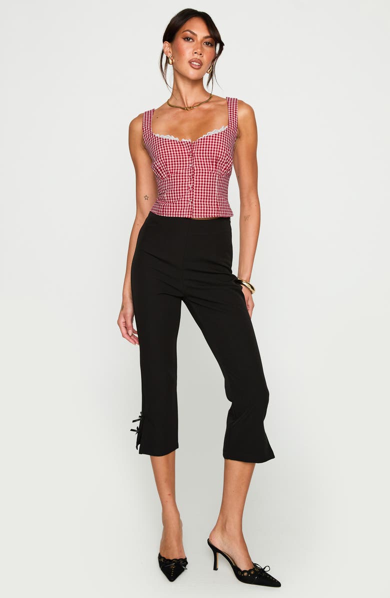 Princess Polly Bruncheon Check Tank, Alternate, color, Red/ White