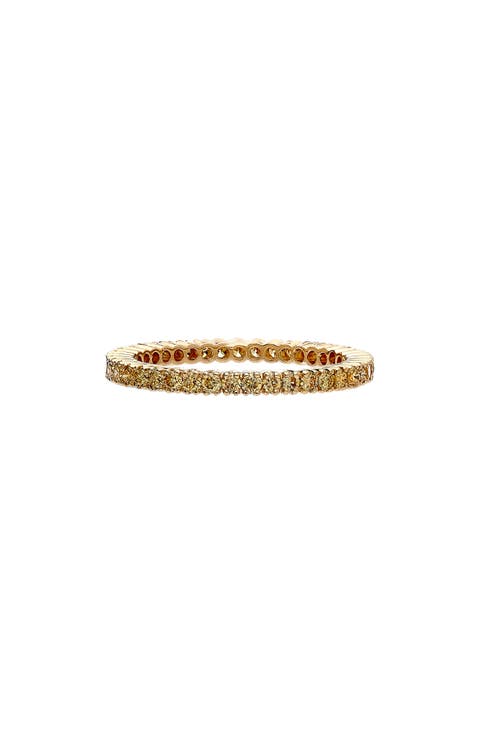 Yellow Diamond Eternity Band Ring