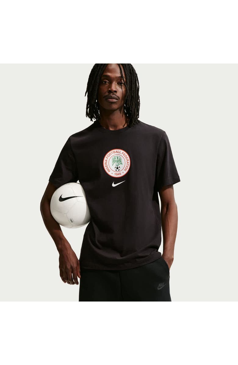 Nike Men's Nike Black Nigeria National Team Crest T-Shirt, Alternate, color, Black