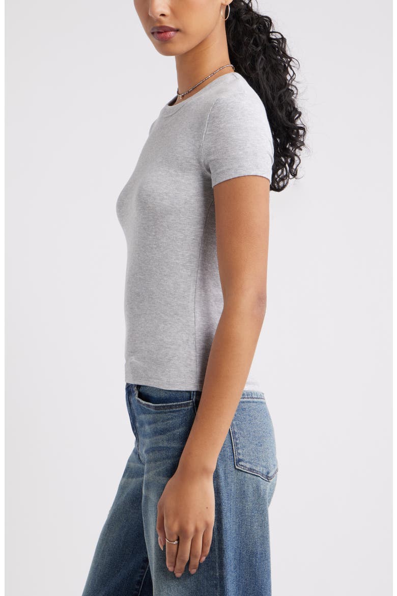 Rib T-Shirt, Alternate, color, GREY SOFT HEATHER
