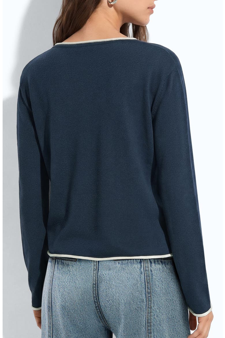 V-Neck Sweater, Alternate, color, NAVY