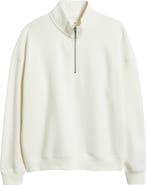BP. Cotton Blend Fleece Quarter Zip Pullover