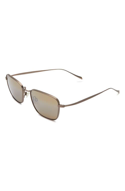 Maui Jim 54mm Square Polarized Sunglasses In Metallic