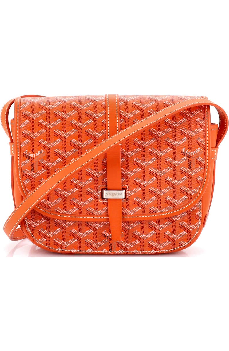 Pre-Owned Goyard Belvedere II Messenger Bag Coated Canvas PM, Main, color, Orange