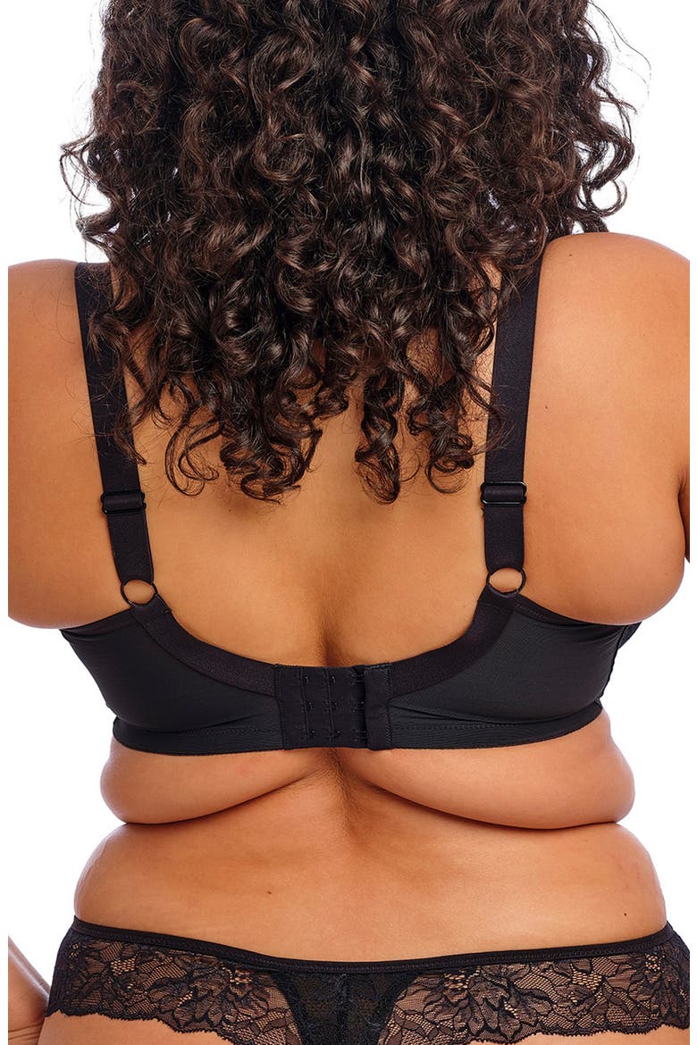 Brianna Underwire Strappy Plunge Bra, Alternate, color, BLACK