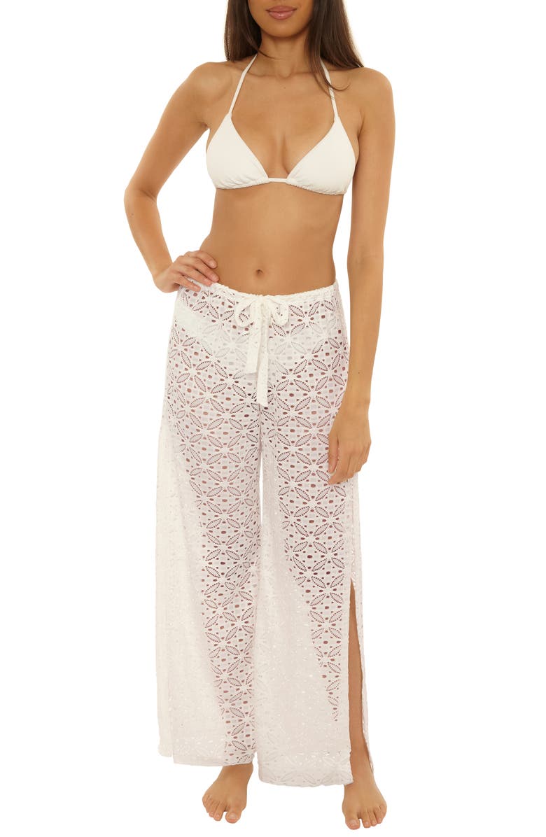 Becca Las Colinas Cover-Up Pants, Main, color, White