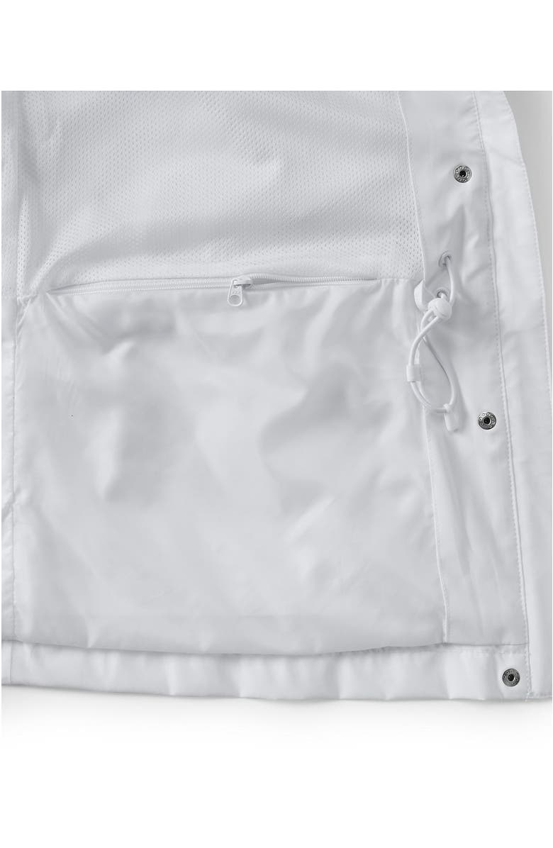 Lands' End Plus Size Squall Packable Rain Jacket, Alternate, color, White