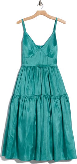 midi black cocktail dress for women Rebecca Taylor Mia Midi Dress