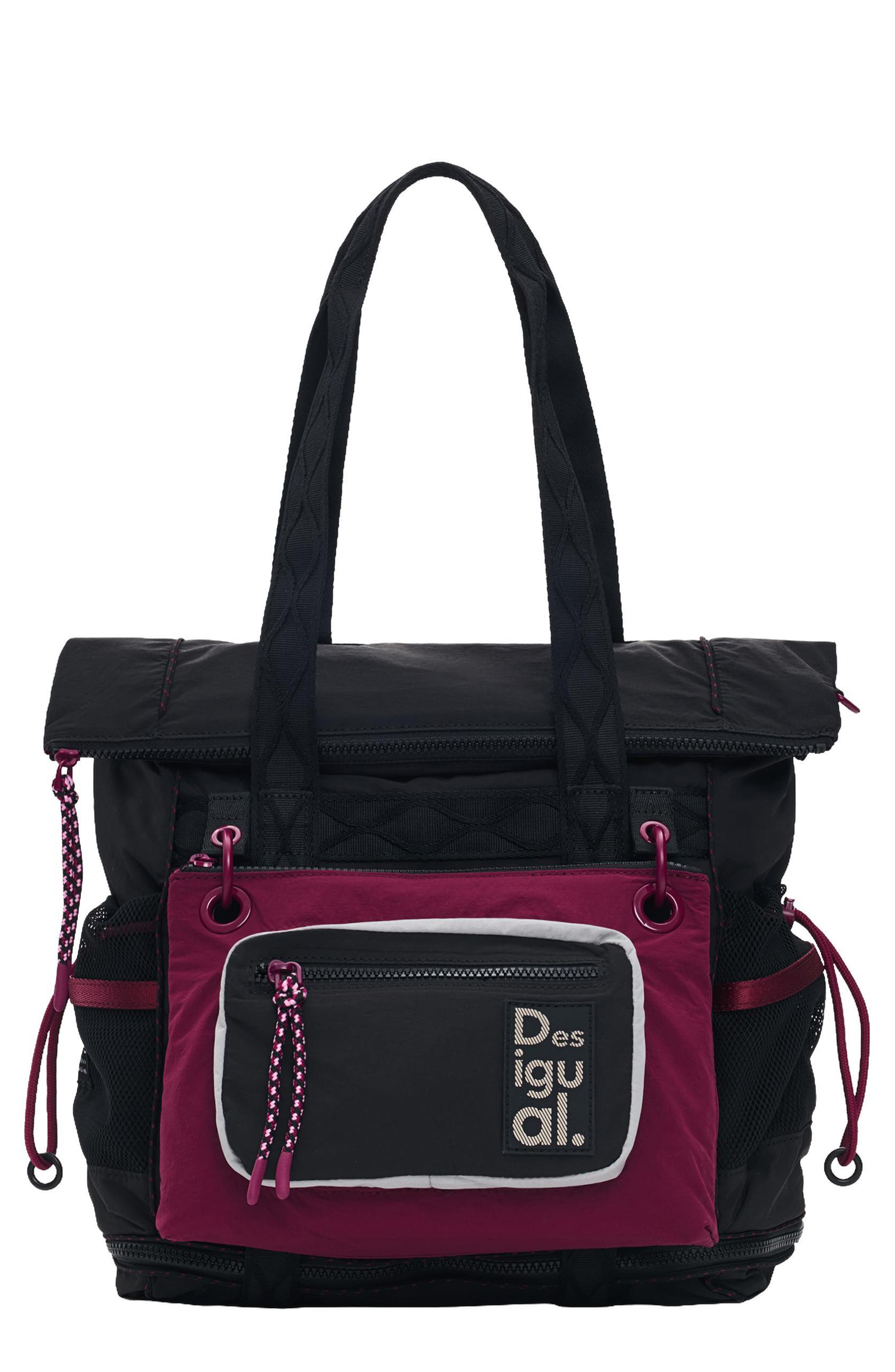 Large Convertible Backpack, Main, color, BLACK