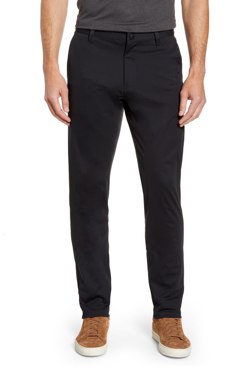 Commuter Slim Fit Pants, Main, color, BLACK