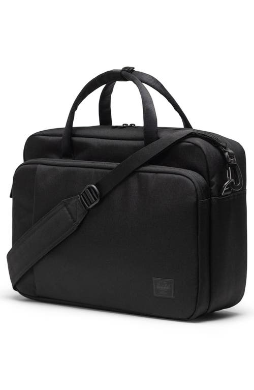 Herschel Supply Co . Gibson Tech Messenger Bag In Black