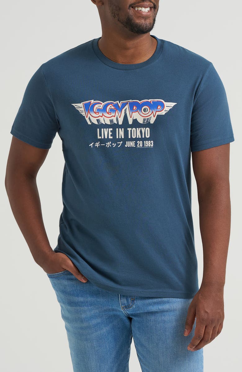 Lee Iggy Pop Graphic T-Shirt, Main, color, Midnight Navy