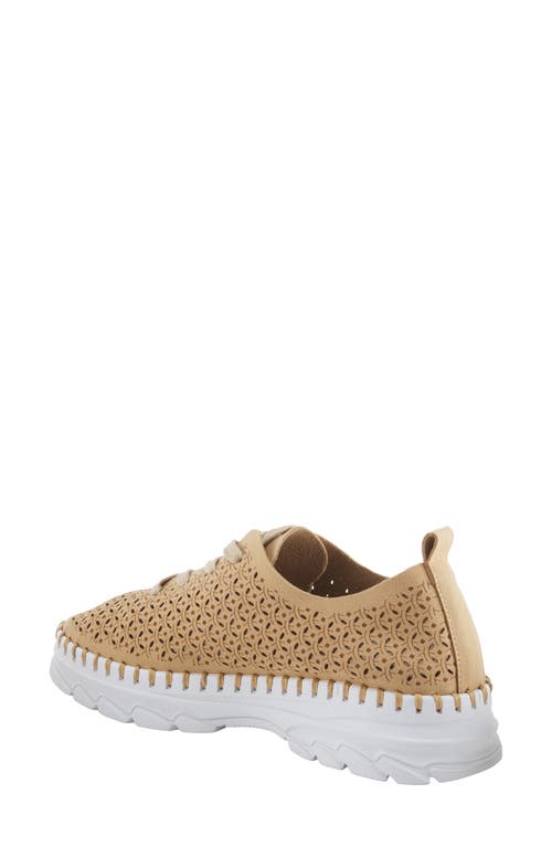 Patrizia By Spring Step Elodi Perforated Sneaker In Tan