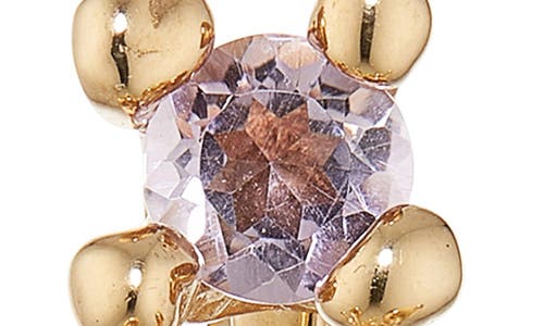 Faris Spora Amethyst Drop Earring In Gold