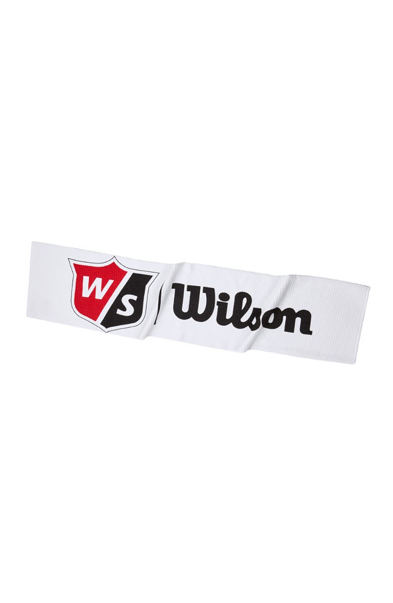 WILSON Tour White Towel - White, Main, color, White