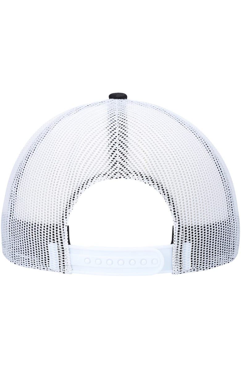 '47 Men's '47 Black/White Las Vegas Raiders Trucker Snapback Hat, Alternate, color,