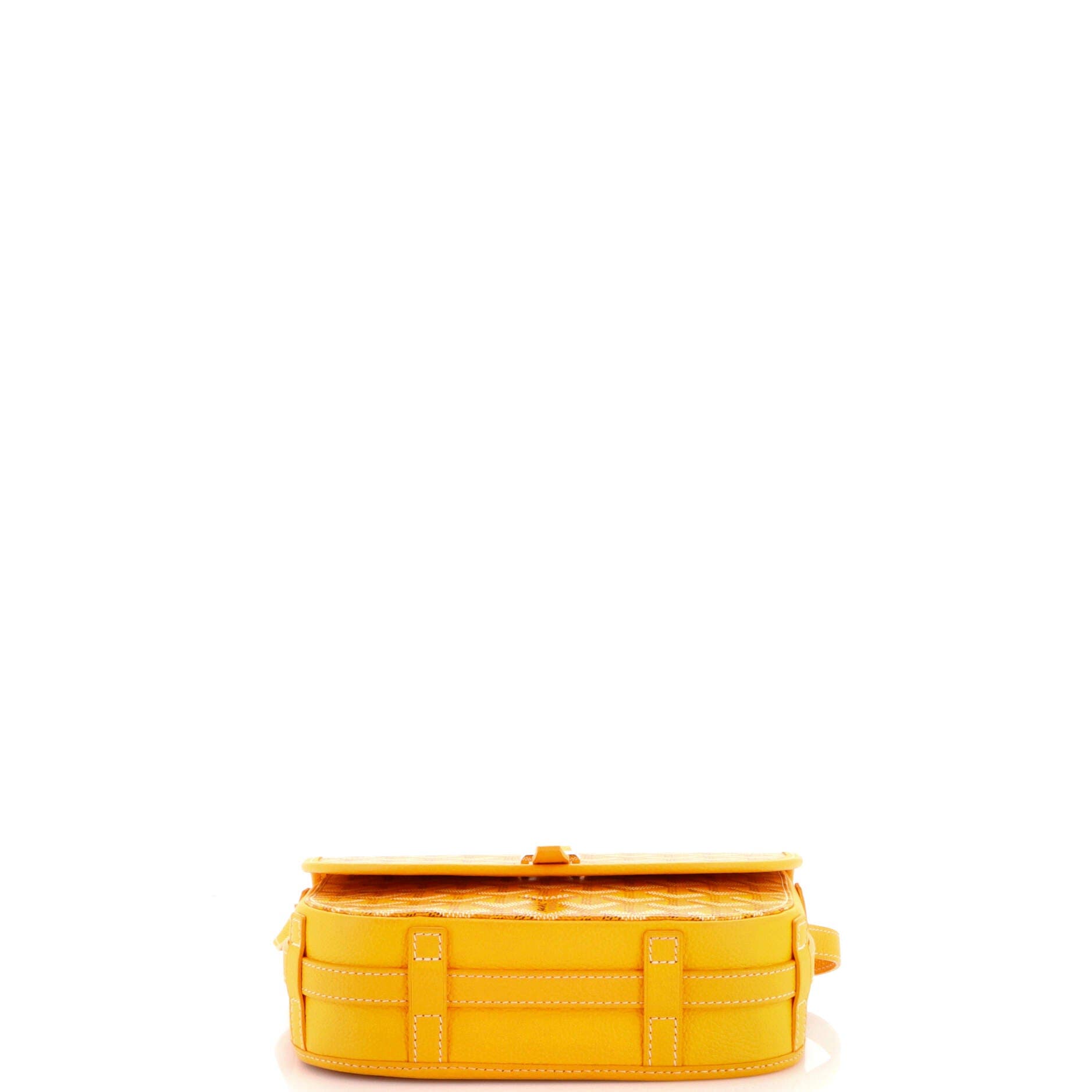 Pre-Owned Goyard Belvedere II Messenger Bag Coated Canvas PM, Alternate, color, Yellow