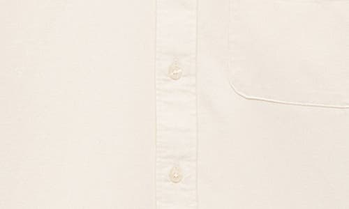 Mango Classic Fit Corduroy Button-down Shirt In White