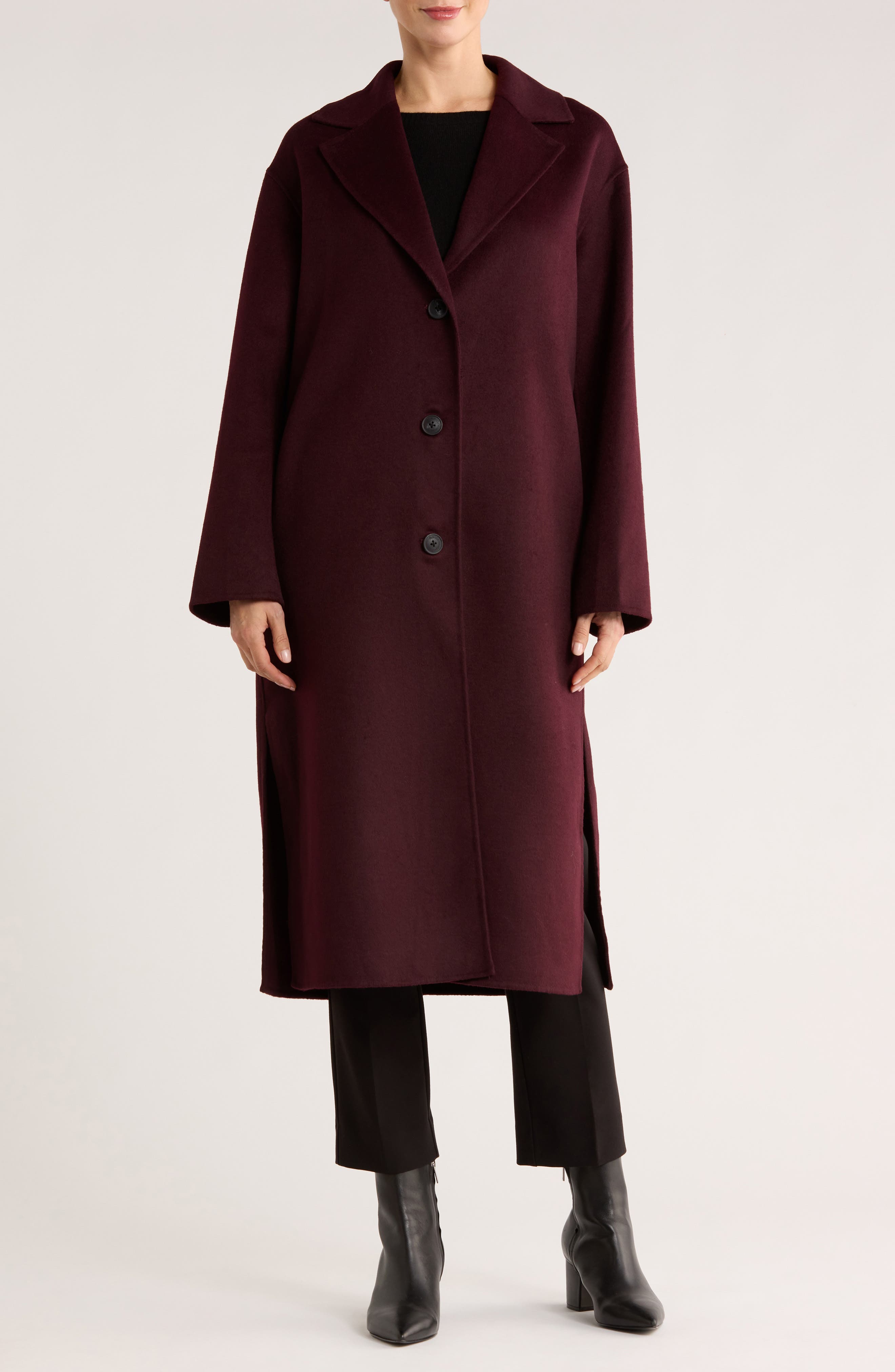 Rebecca Minkoff Double Faced Wool Reefer Coat