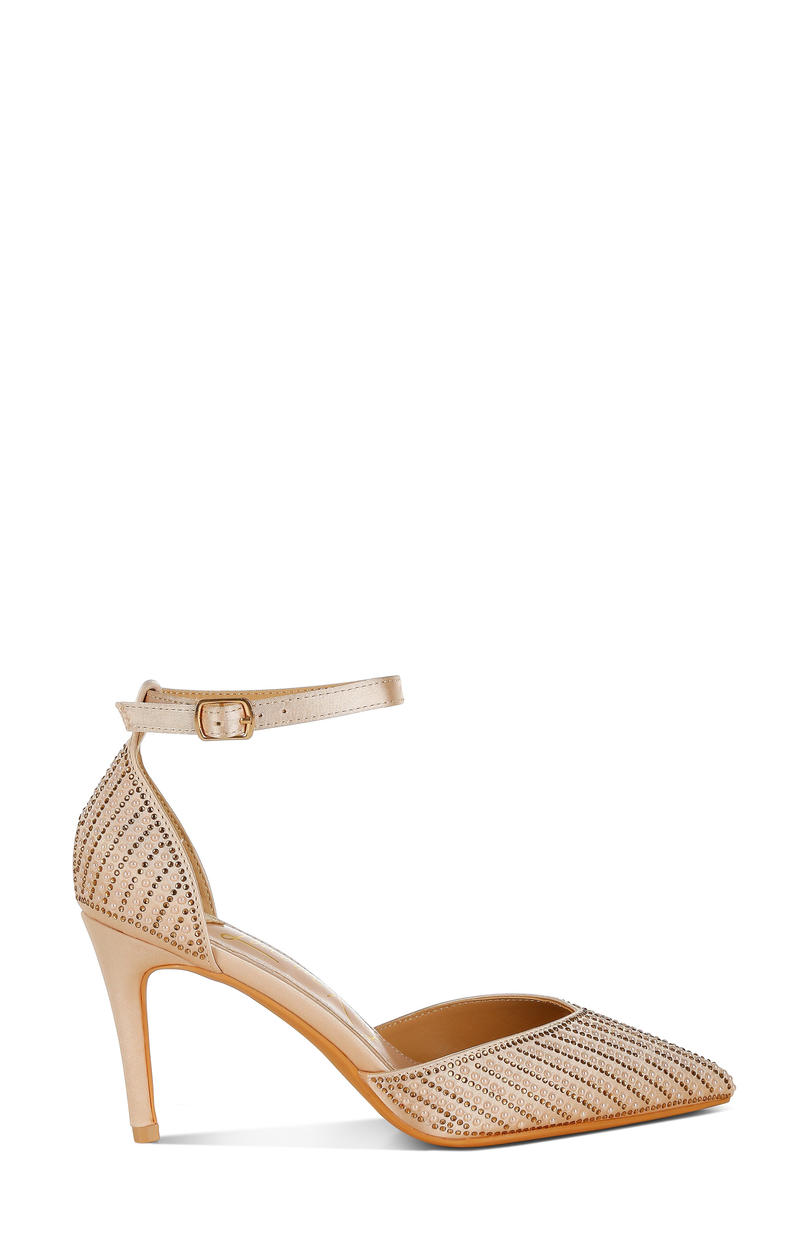 LONDON RAG Wanda Ankle Strap Pump, Alternate, color, Gold