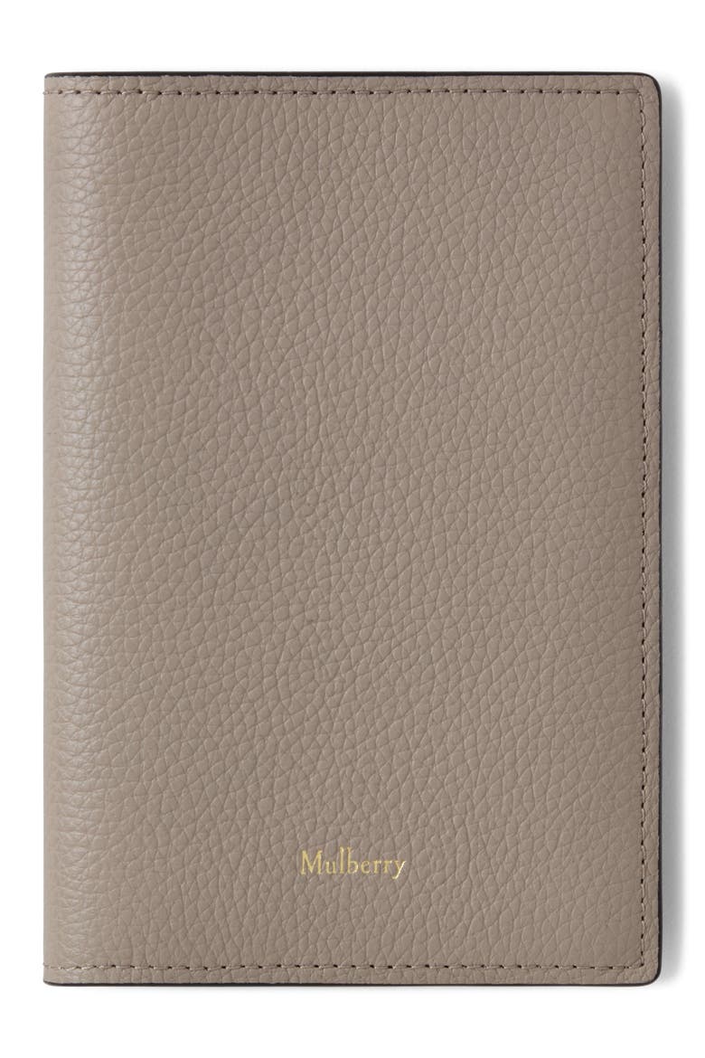 Leather Passport Cover, Main, color, Cashmere Taupe