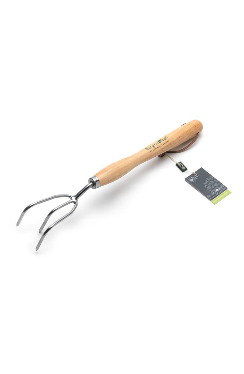 Burgon & Ball Mid-Handled Stainless Steel Claw Cultivator, Main, color, Stainless Steel