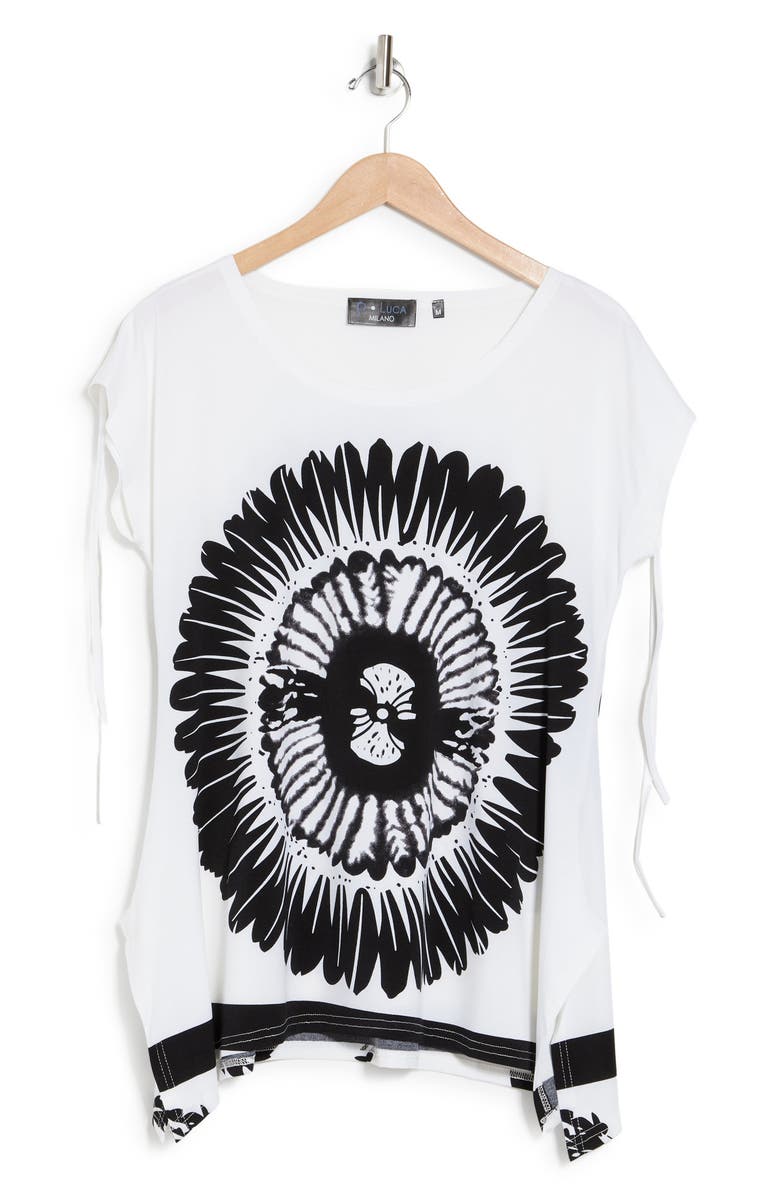 PATRIZIA LUCA Graphic Print Top, Alternate, color, 