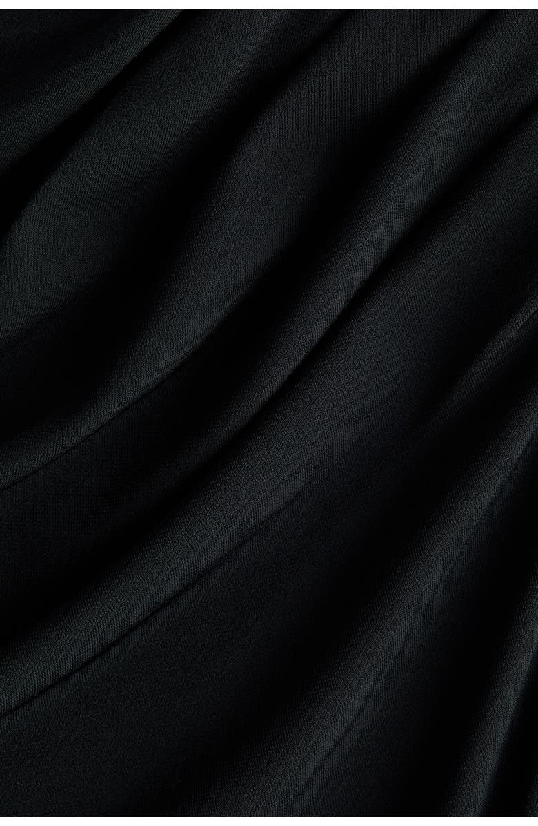 H&M Draped Top, Alternate, color, Black