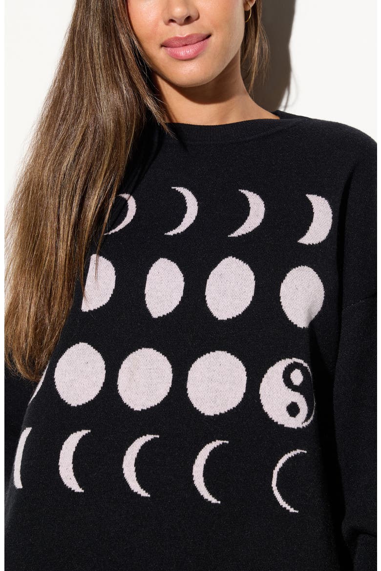 Autumn Equinox Banks Graphic Sweater, Alternate, color, BLACK