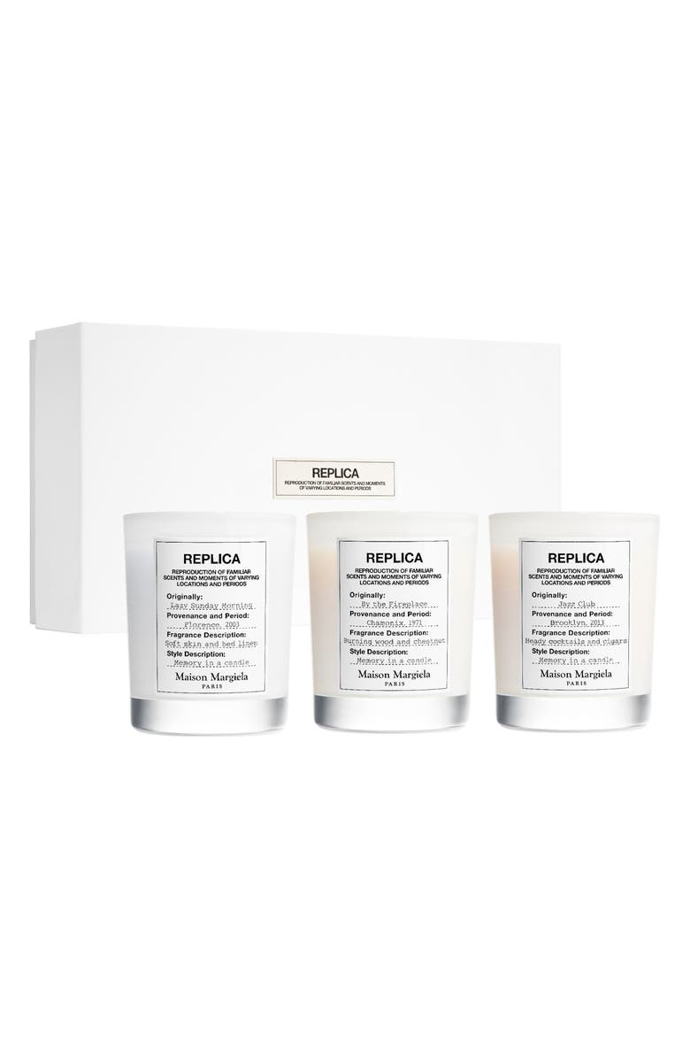 Maison Margiela Replica 3-Piece Scented Candle Set $210 Value, Main, color, 