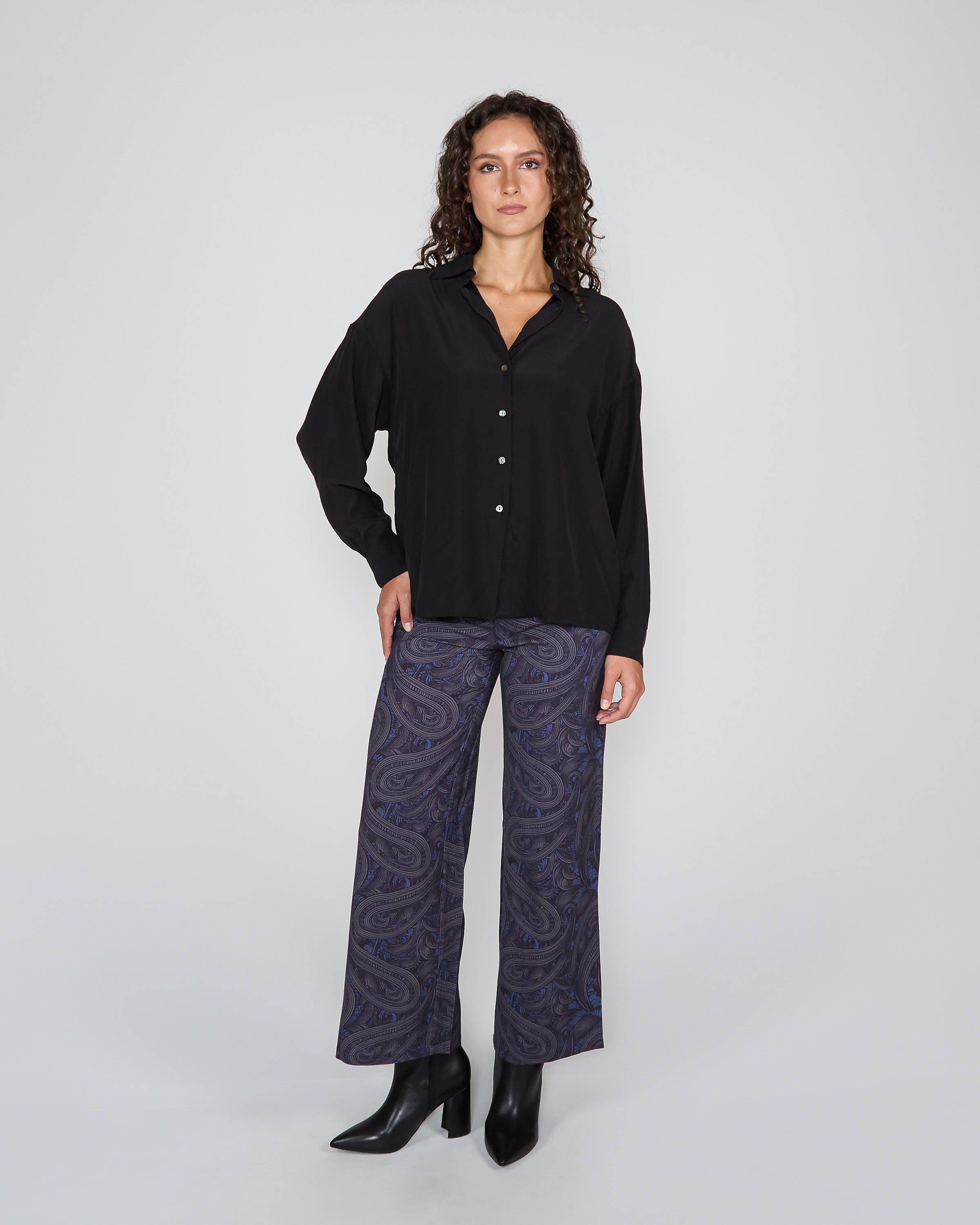 Sophie Silk Oversized Blouse - image 2