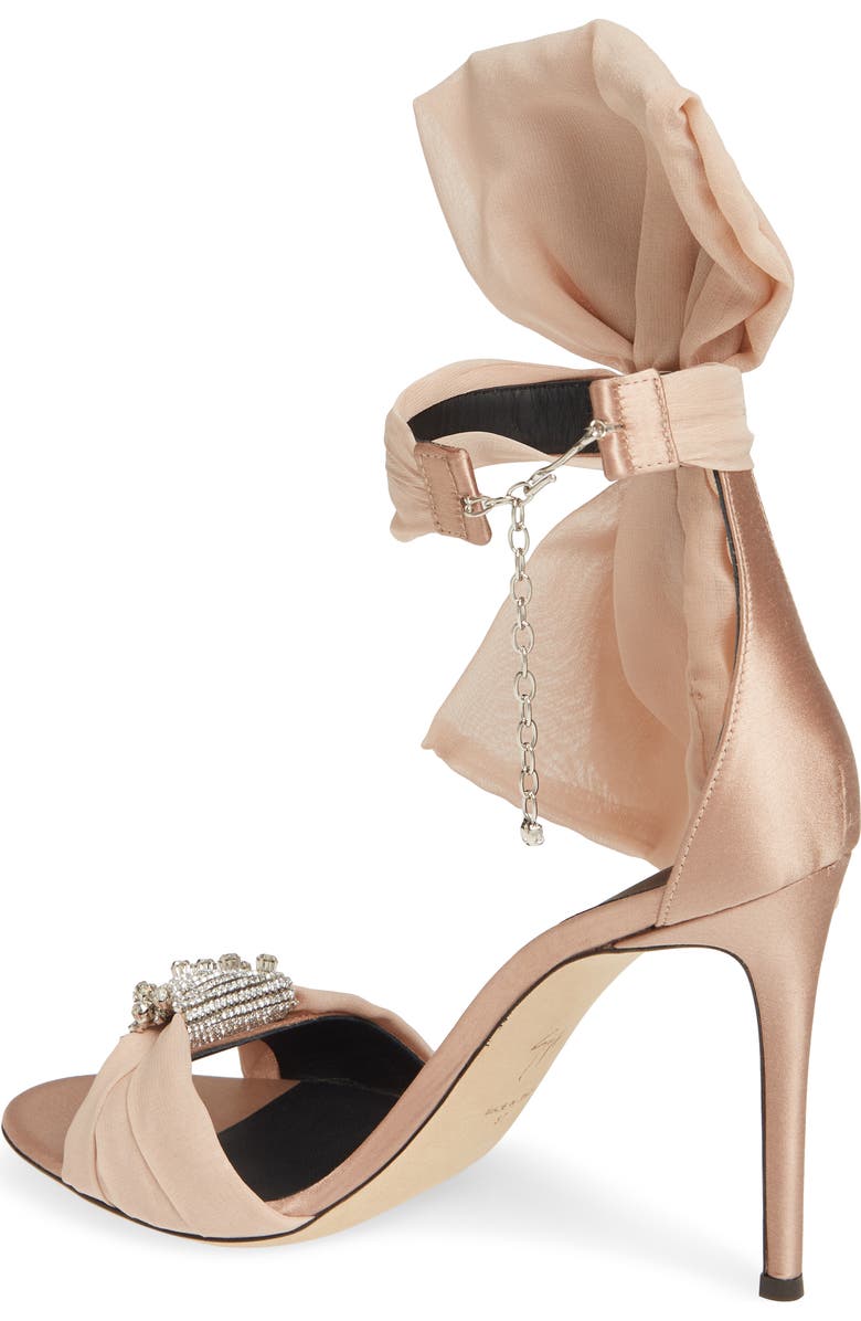 Giuseppe Zanotti Bow Ankle Strap Sandal, Alternate, color,