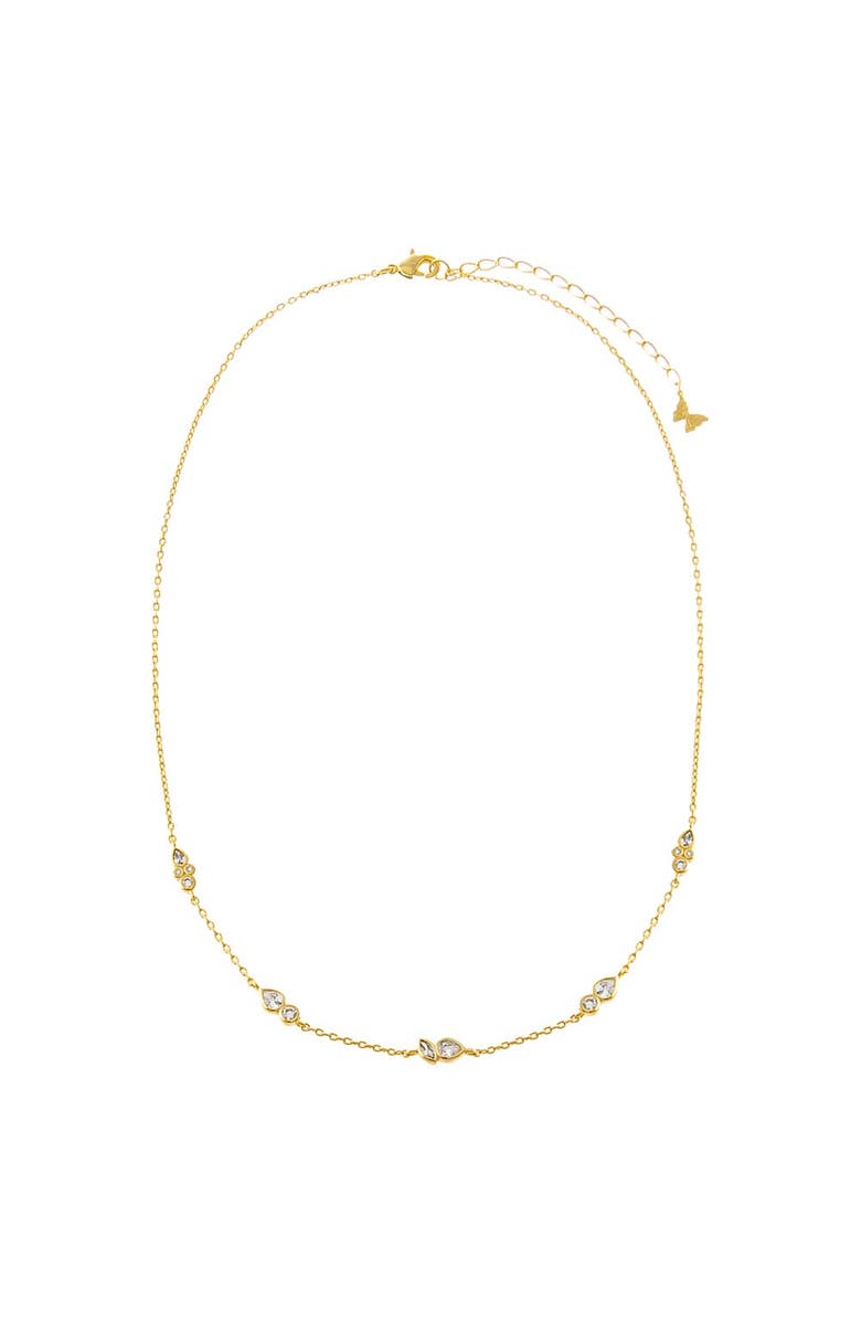 BY ADINA EDEN Multi Double CZ Bezel Charm Necklace, Alternate, color, 