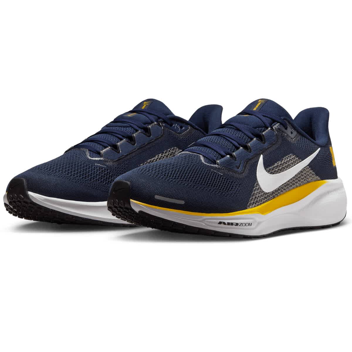 Nike Unisex Nike Navy Michigan Wolverines Zoom Pegasus 41 Running Shoes, Alternate, color, Navy