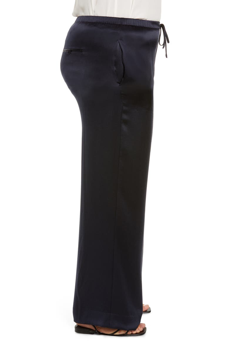 Silk Drawstring Pants, Alternate, color, COASTAL