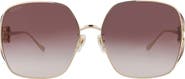 Gucci 63mm Oversized Sunglasses