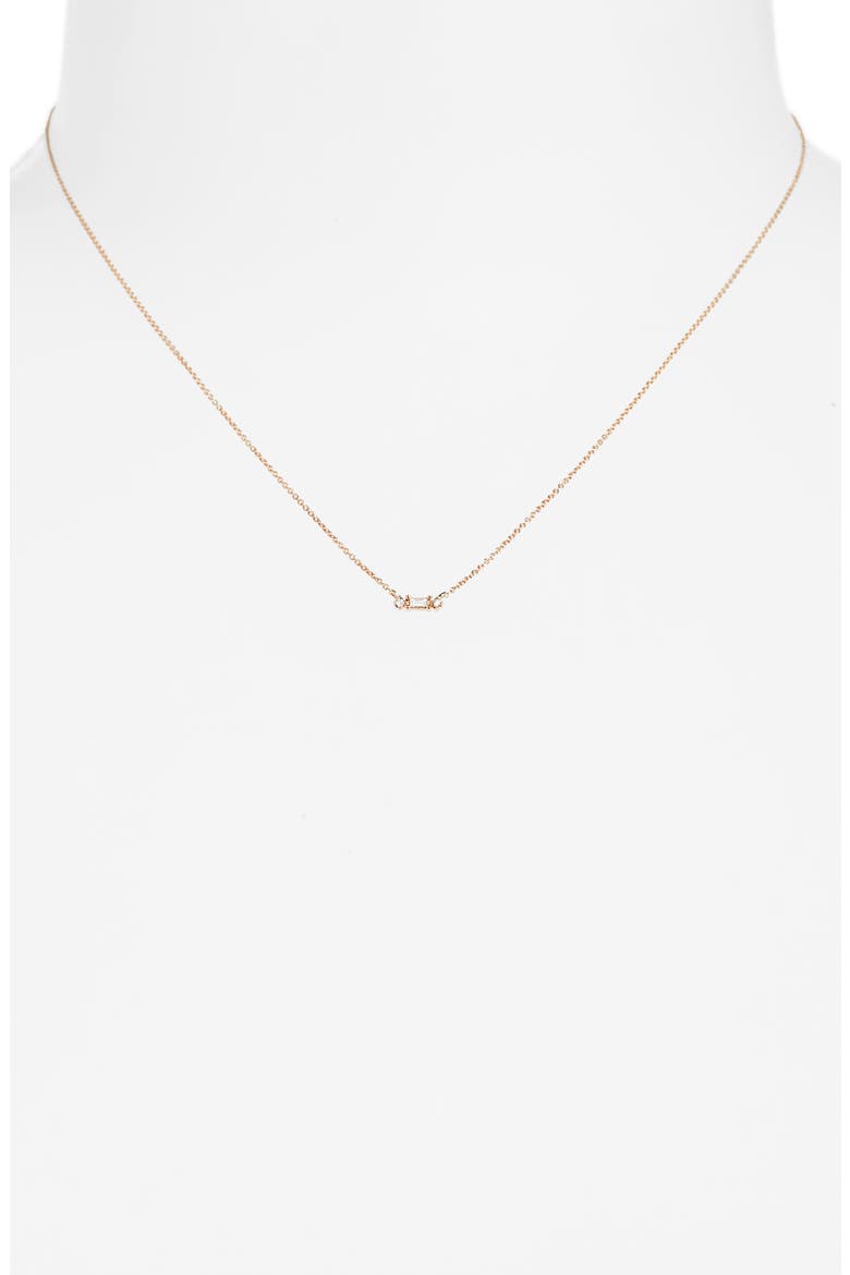 Sadie Diamond Pendant Necklace, Alternate, color, ROSE GOLD