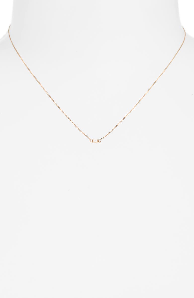 Dana Rebecca Designs Sadie Diamond Pendant Necklace, Alternate, color, Rose Gold
