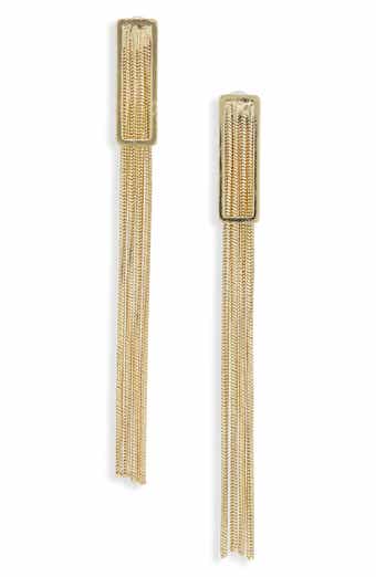 Cara Tassel Chain Drop Earrings