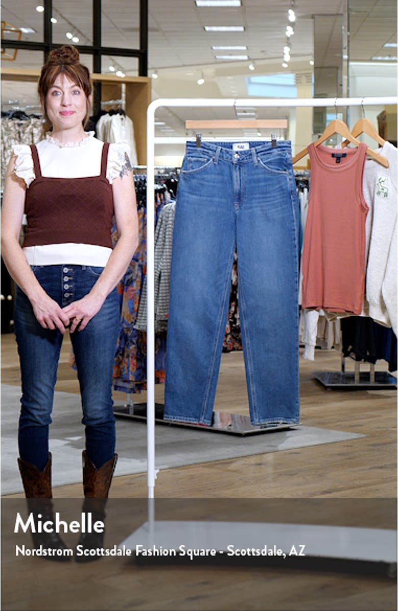 Sarah High Waist Ankle Straight Leg Jeans, sales video thumbnail