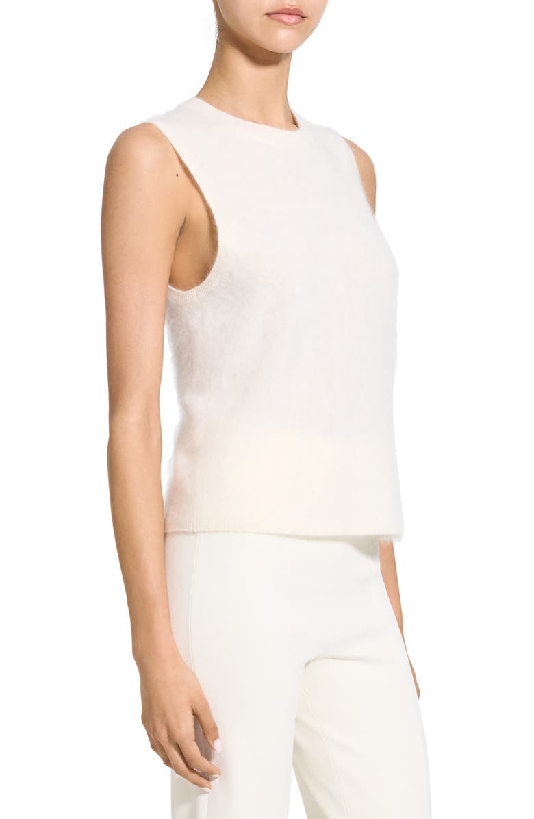 Theory Cashmere Sleeveless Sweater, Alternate, color, Ivory