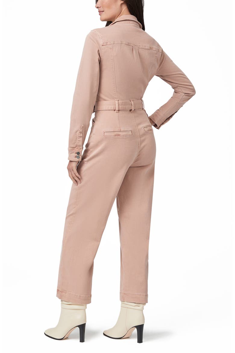 Anessa Long Sleeve Crop Wide Leg Jumpsuit, Alternate, color, VINTAGE BALLET PINK
