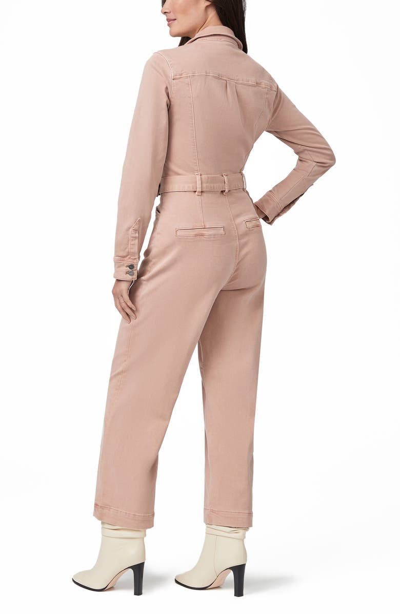 PAIGE Anessa Long Sleeve Crop Wide Leg Jumpsuit, Alternate, color, Vintage Ballet Pink
